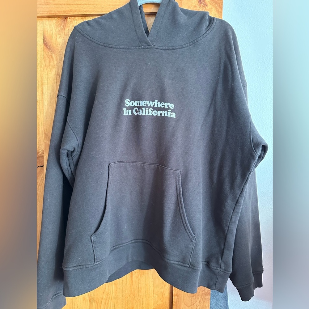 Drake’s California 100% Cotton Black Hoodie Womens L
